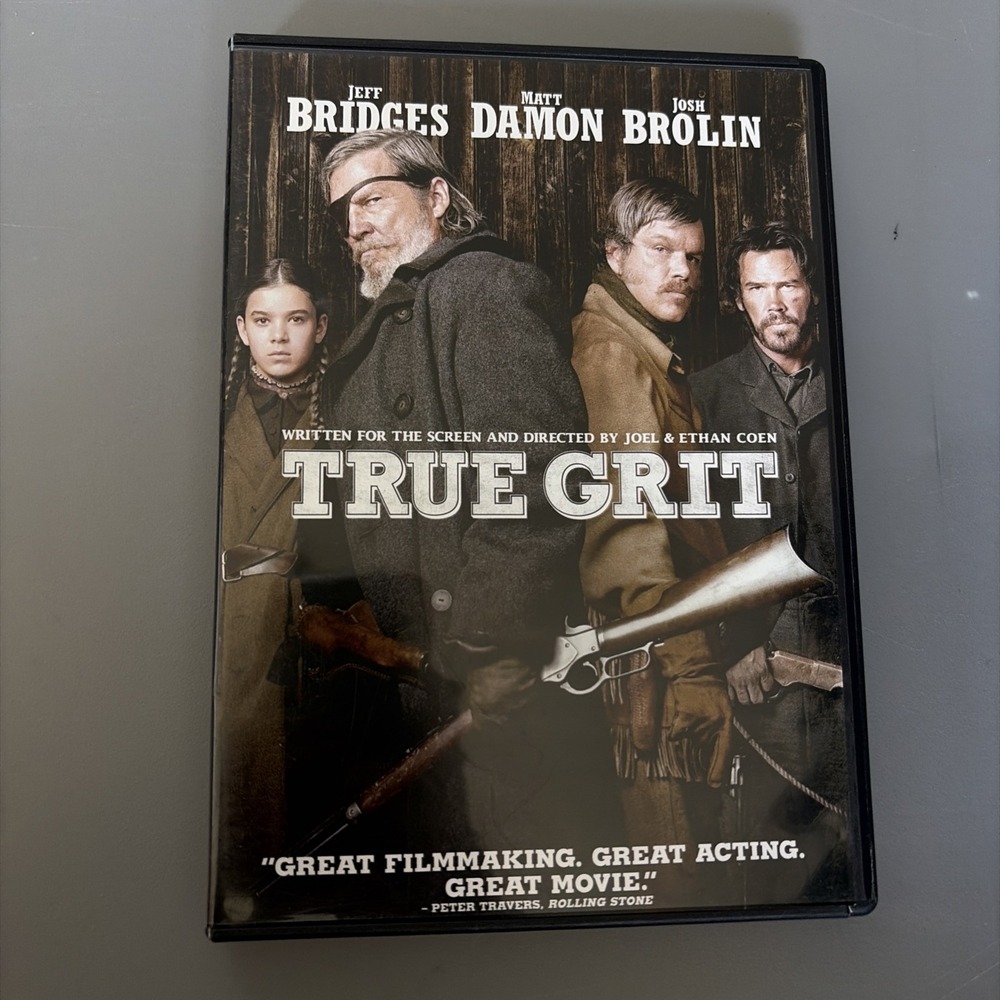 True Grit DVD Jeff Bridges Matt Damon Josh Brolin Cohen Brothers Movie